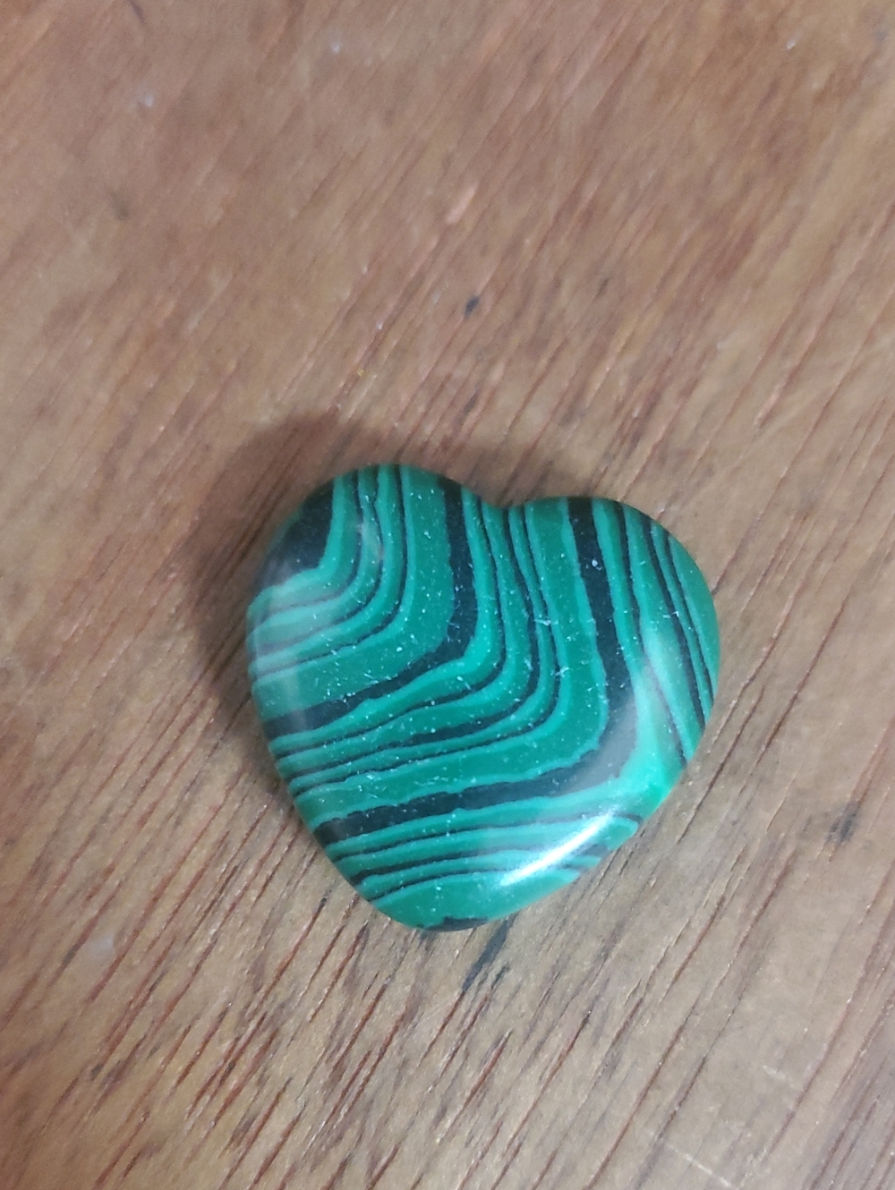 Green Heart stone Pocket Hug D